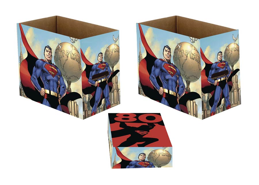 DC Comics Superman 80 Short Comic Storage Box (5-Pack)