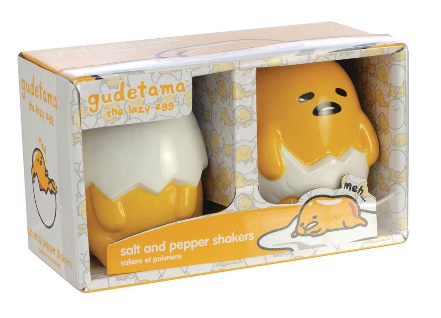 Gudetama Broken Egg Figural Salt & Pepper Shaker 2-Piece Set