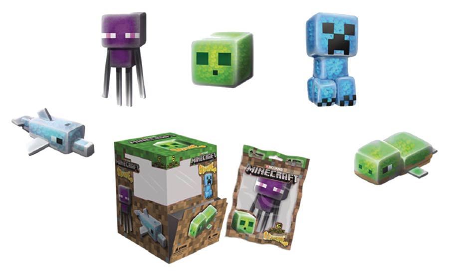 Minecraft H20 Squishme Squeeze Toy Blind Mystery Box 24-Piece Display