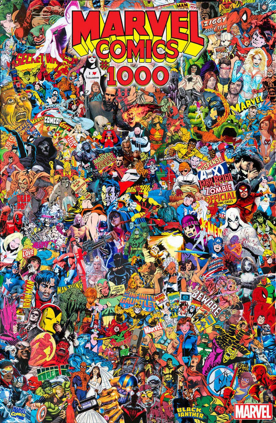 Marvel Comics #1000 Collage By Mr Garcin Poster