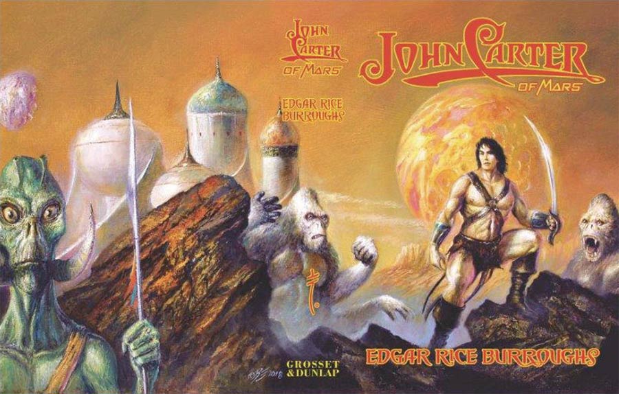 John Carter Of Mars Grosset & Dunlap Publisher Edition Slipcase HC