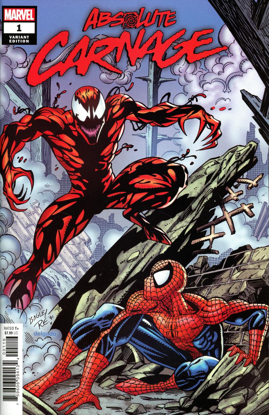 Absolute Carnage #1 Cover L Incentive Mark Bagley Hidden Gem Variant Cover