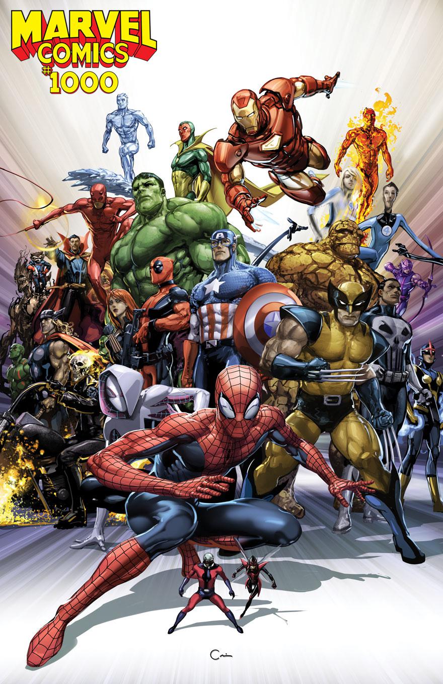 Marvel Comics #1000 Cover R Incentive Clayton Crain Cover