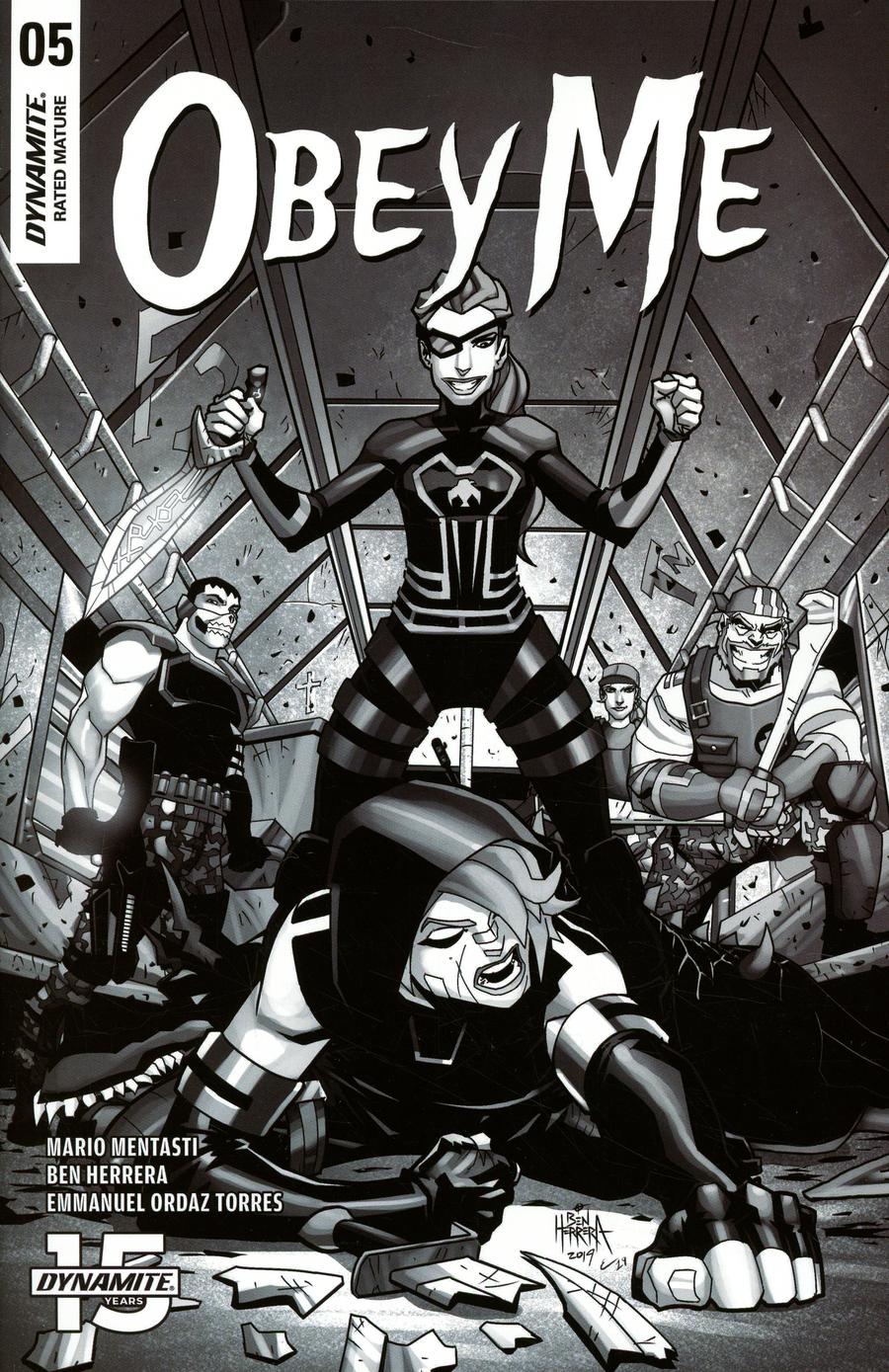 Obey Me #5 Cover C Incentive Ben Herrera A Black & White Cover