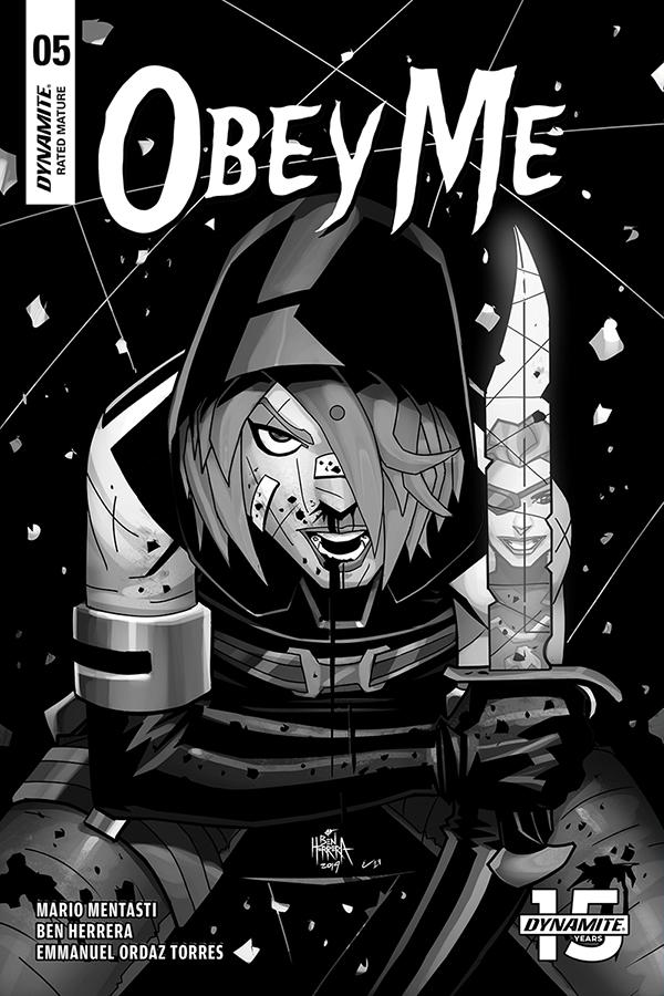 Obey Me #5 Cover D Incentive Ben Herrera B Black & White Cover