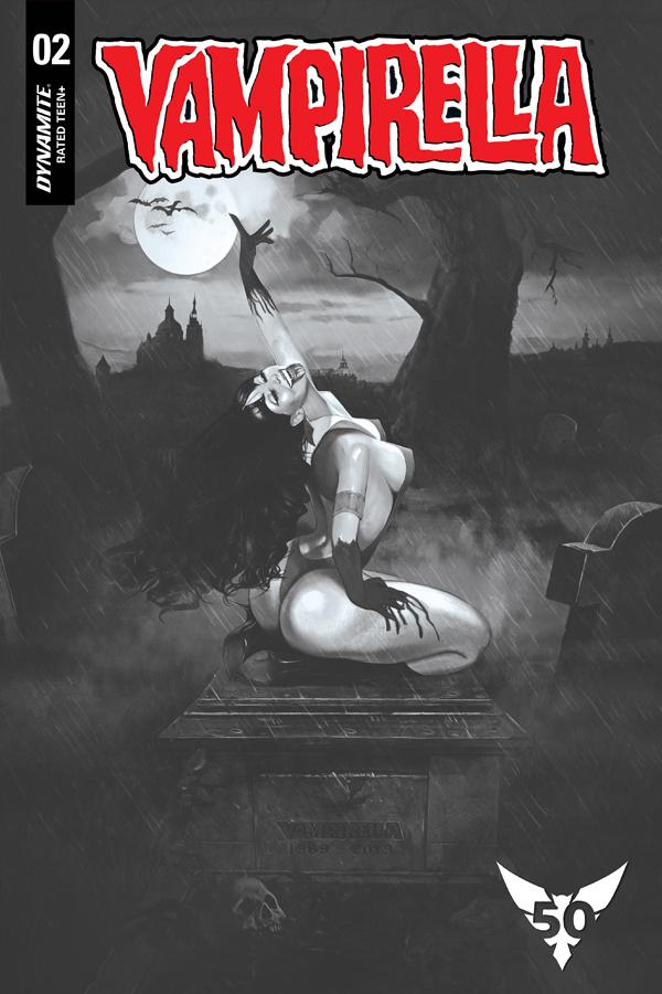 Vampirella Vol 8 #2 Cover H Incentive Fay Dalton Black & White Cover