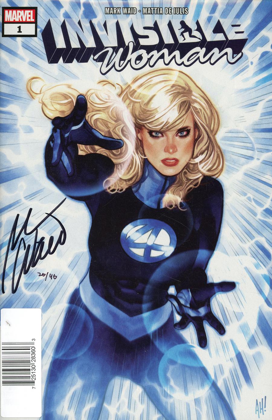 Invisible Woman #1 Cover E DF Signed By Mark Waid