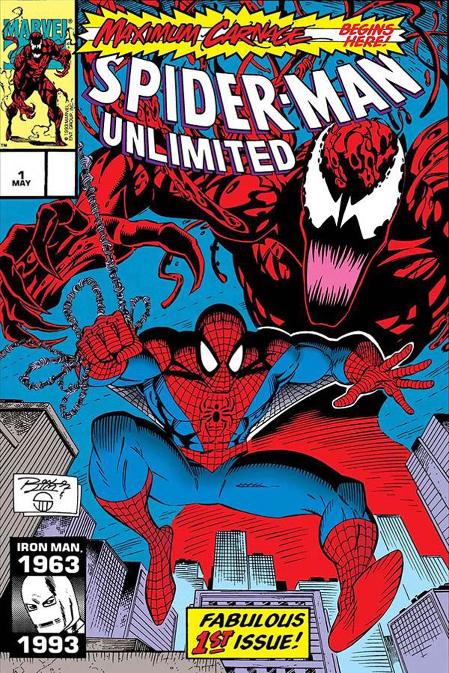True Believers Absolute Carnage Maximum Carnage #1 Cover B DF Signed By Ron Lim