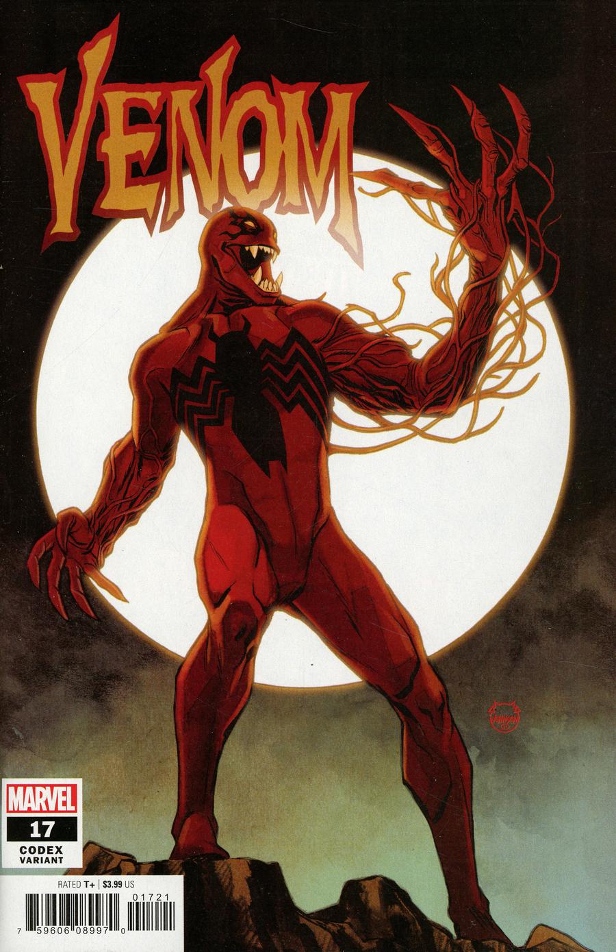Venom Vol 4 #17 Cover D Incentive Dave Johnson Codex Variant Cover (Absolute Carnage Tie-In)