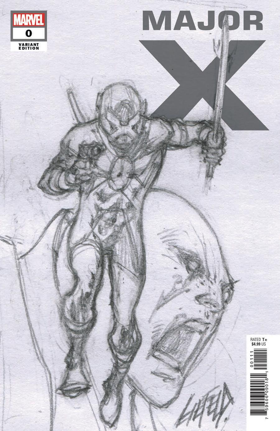 Major X #0 Cover D Incentive Rob Liefeld Sketch Cover