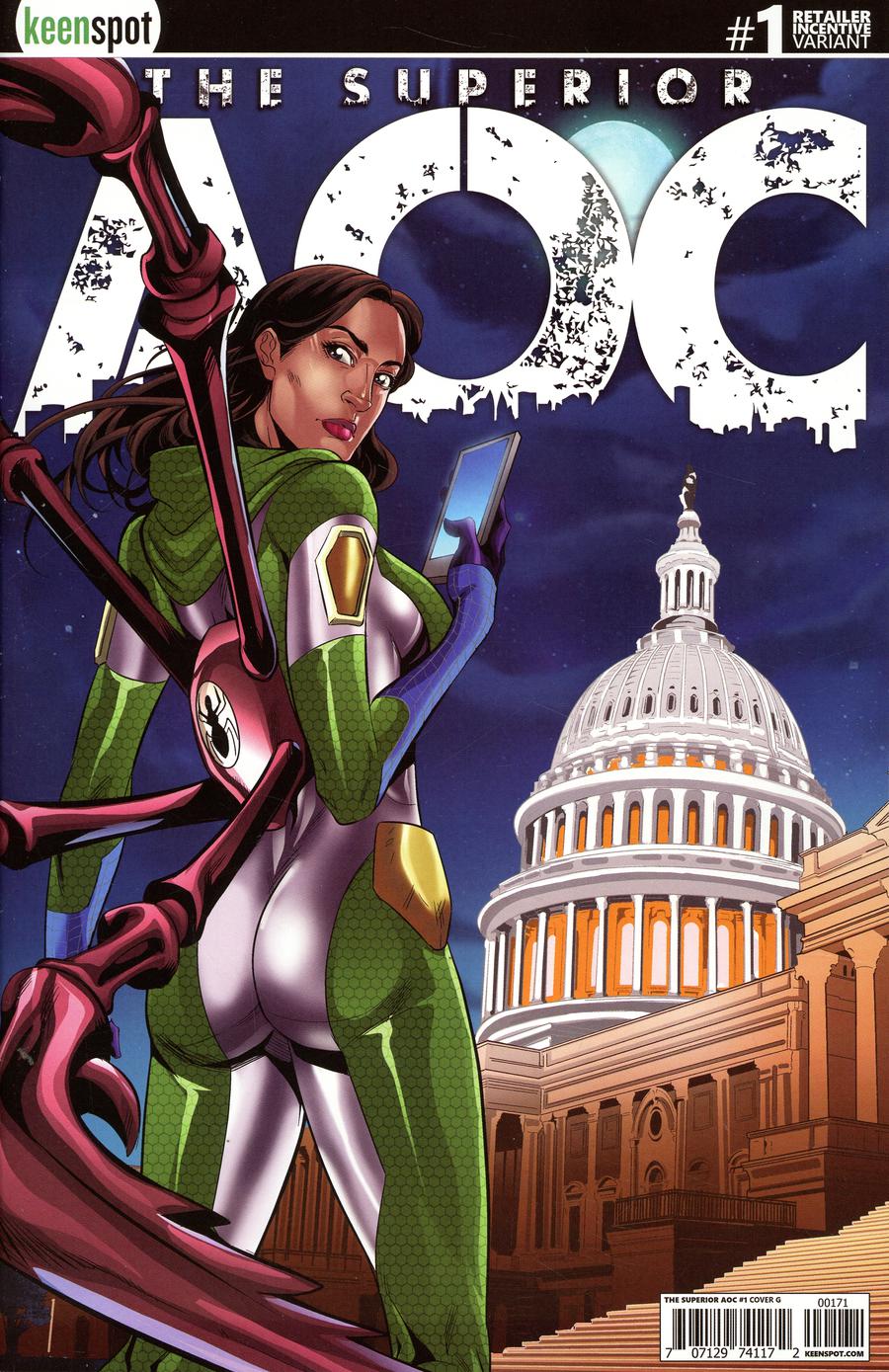 Superior AOC #1 Cover G Incentive Mel Joy San Juan Arms Out Variant Cover