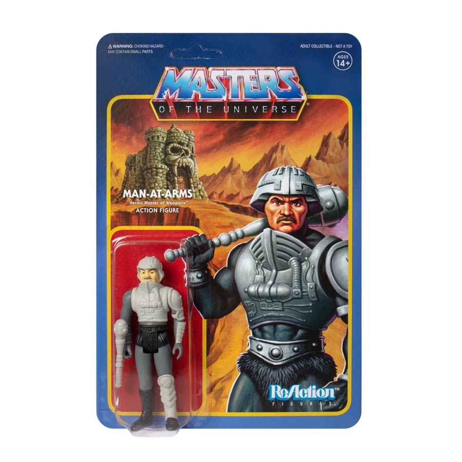 Masters Of The Universe ReAction Figure - Man-At-Arms (Movie Accurate Color)