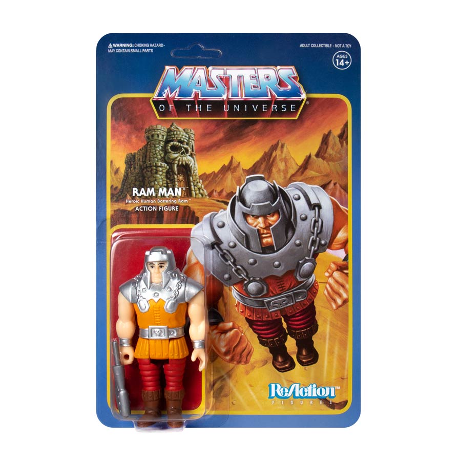 Masters Of The Universe ReAction Figure - Ram Man (Mini Comic Color)
