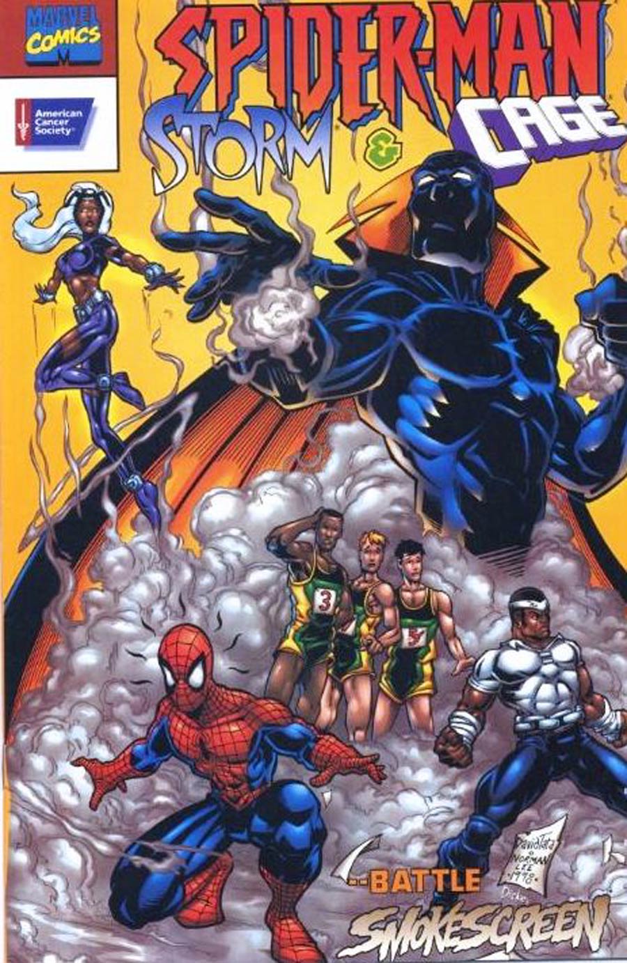 Spider-Man Storm And Powerman American Cancer Society Giveaway 2001 Edition
