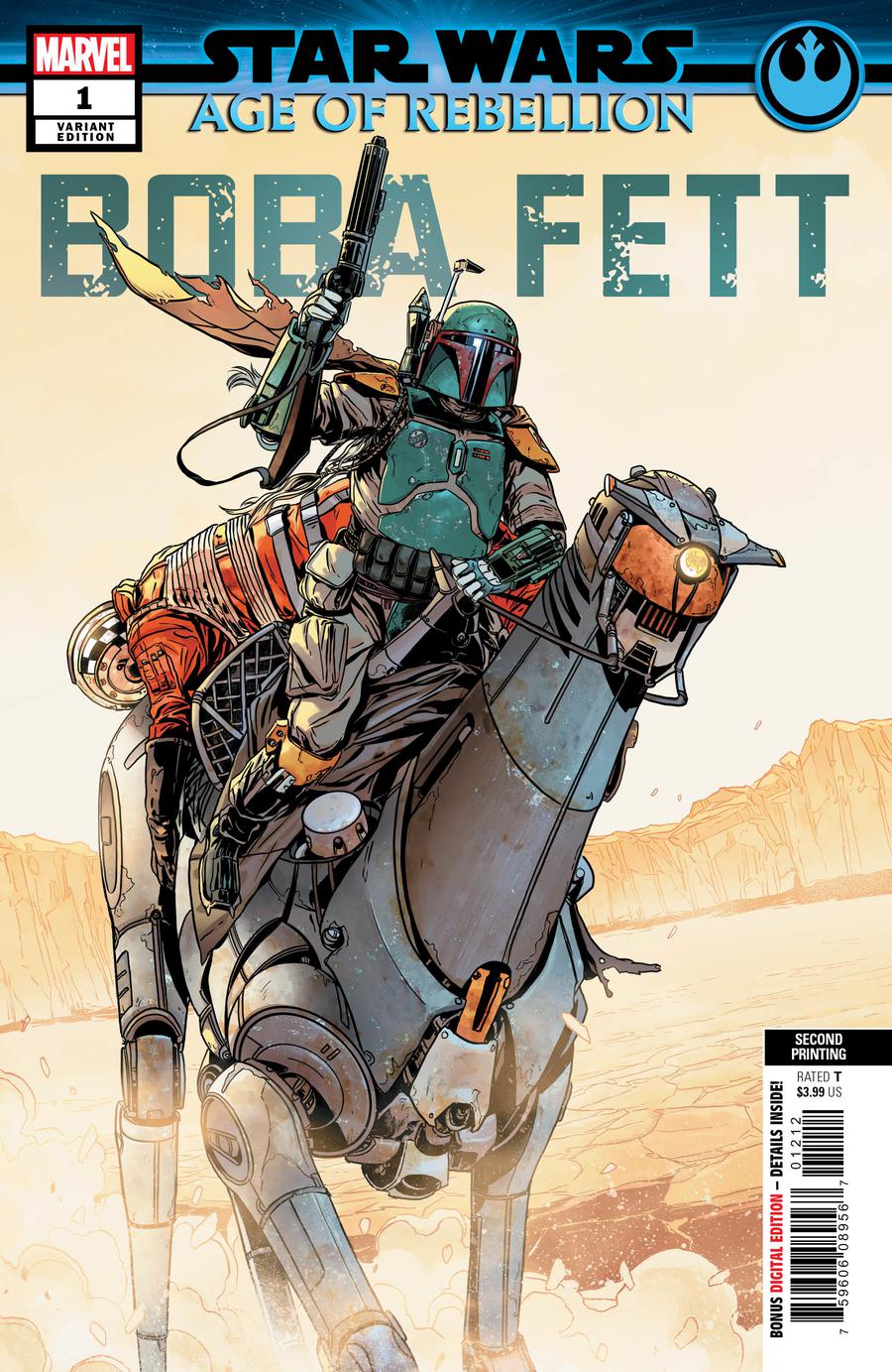 Star Wars Age Of Rebellion Boba Fett #1 Cover F 2nd Ptg Variant Terry Dodson & Rachel Dodson Cover