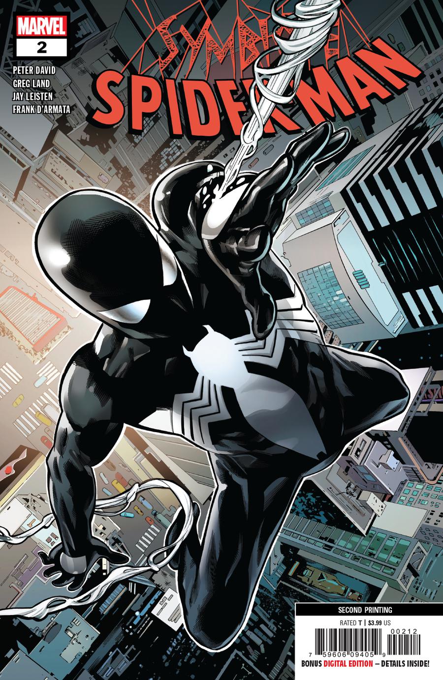 Symbiote Spider-Man #2 Cover E 2nd Ptg Variant Greg Land Cover