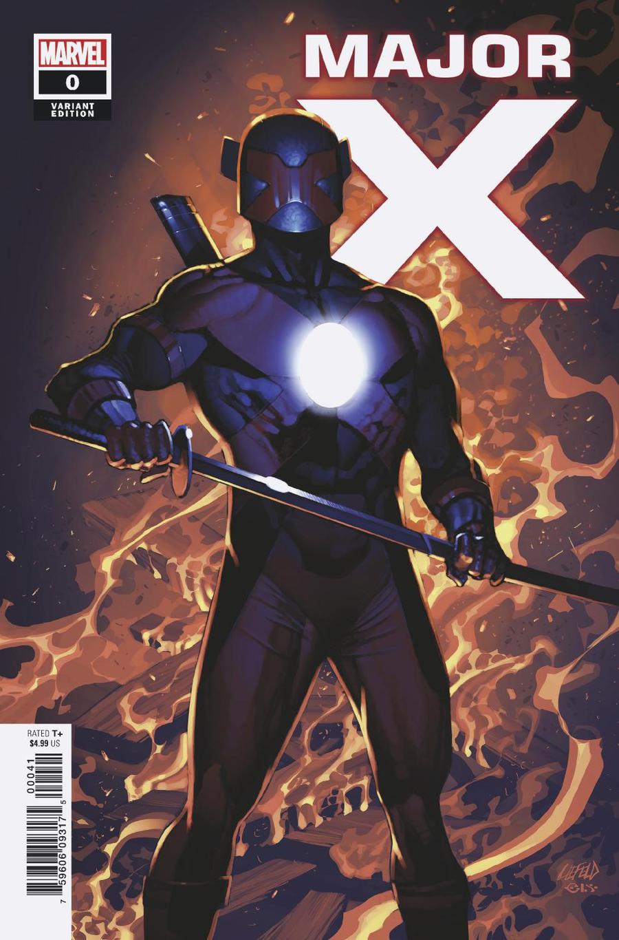 Major X #0 Cover B Variant Rob Liefeld Cover