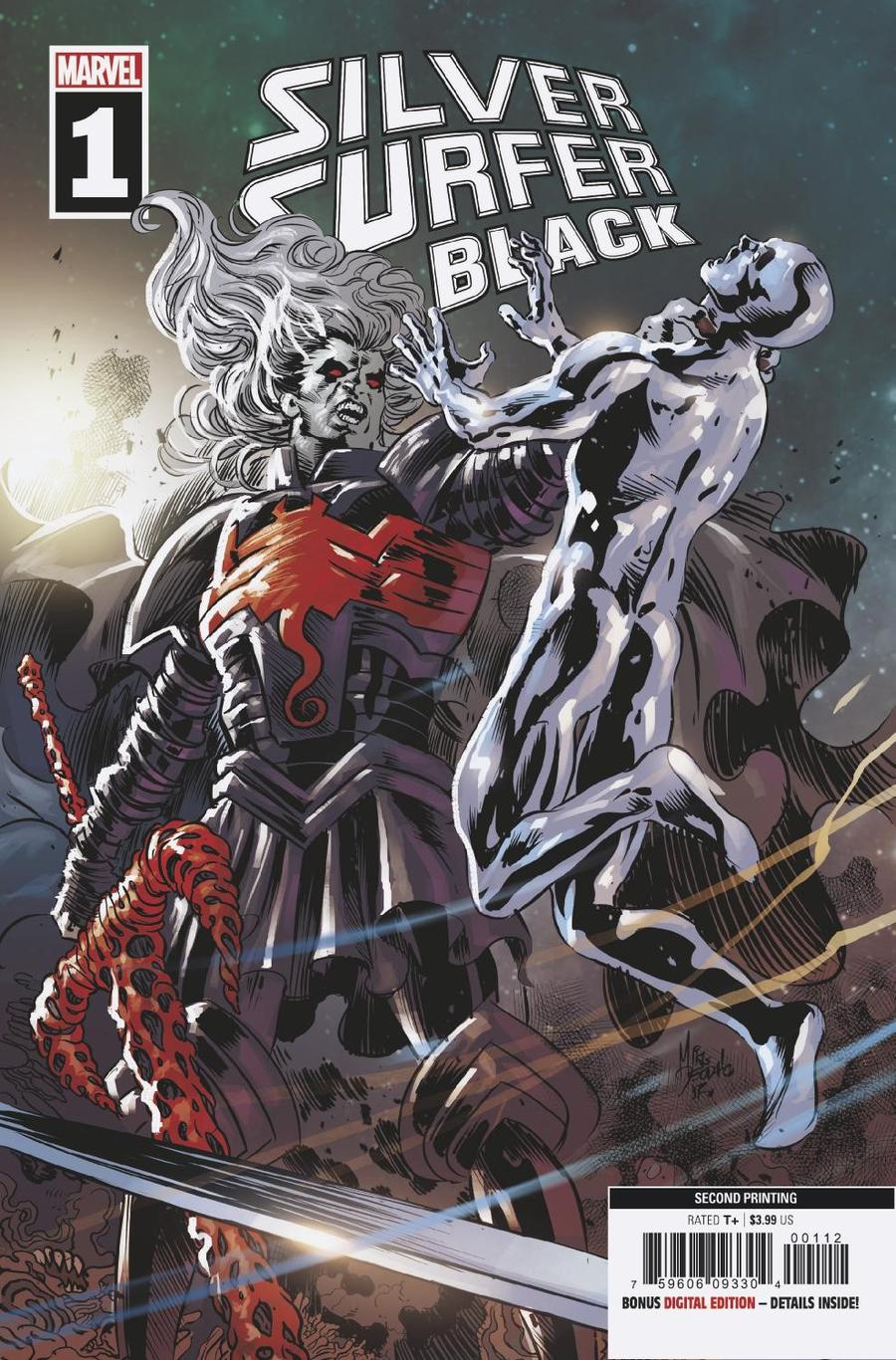 Silver Surfer Black #1 Cover J 2nd Ptg Variant Mike Deodato Spoiler Cover