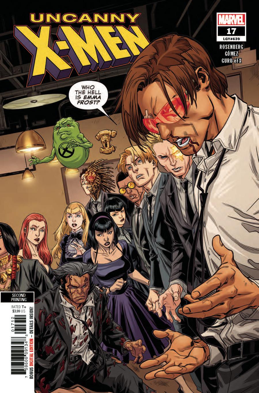 Uncanny XMen Vol 5 17 Cover B 2nd Ptg Variant Carlos E Gomez Cover