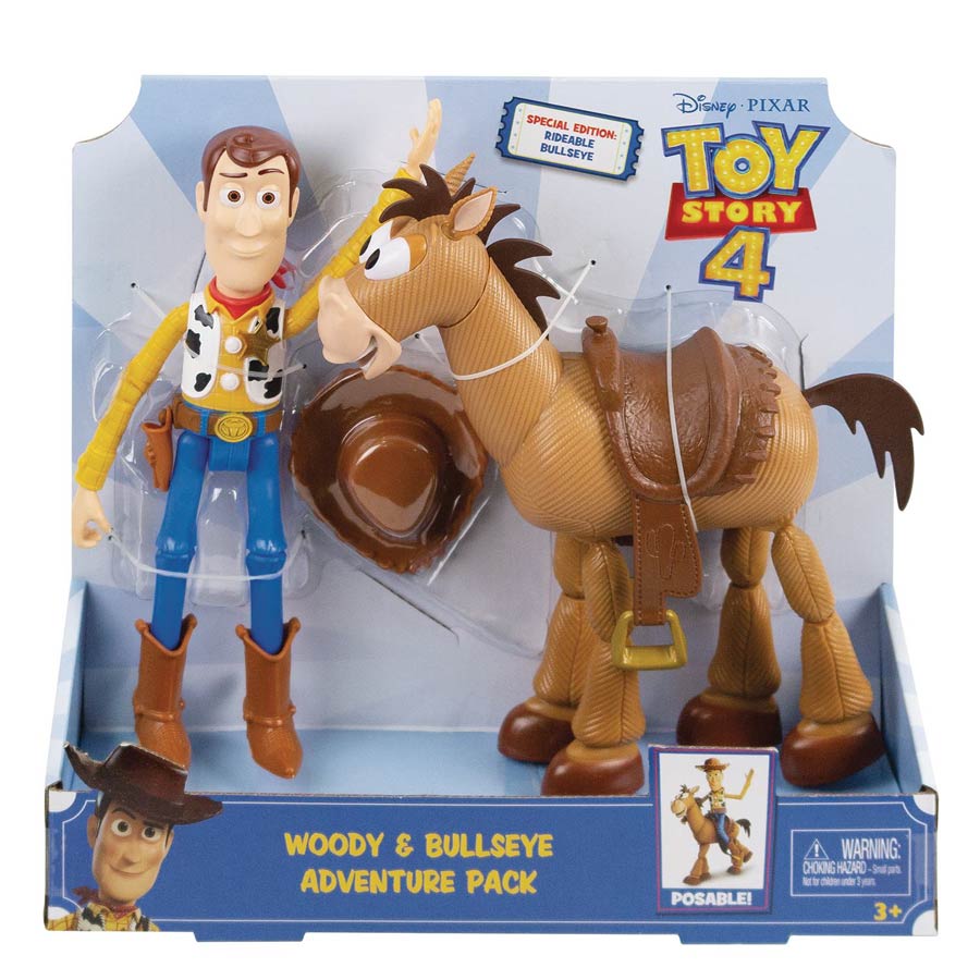 Toy Story 4 Woody & Bullseye 7-Inch Action Figure Adventure Pack