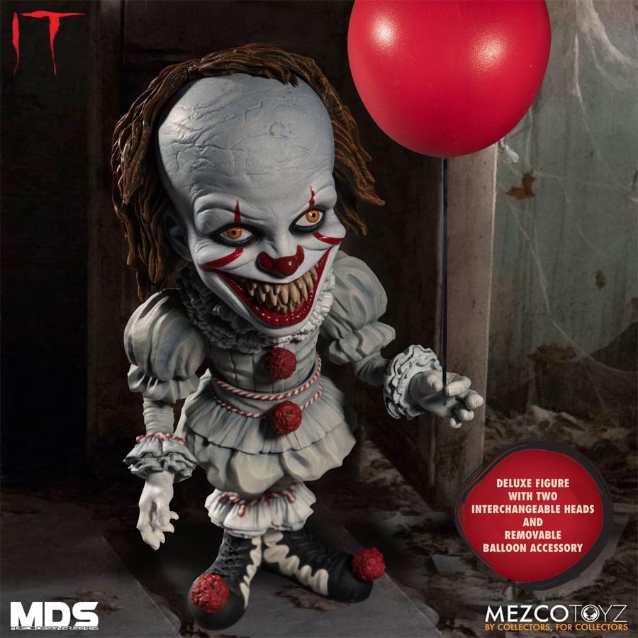 Mezco Designer Series Deluxe It Pennywise Action Figure