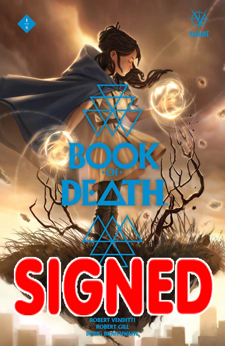 Book Of Death #1 Cover M Variant Jelena Kevic-Djurdjevic Cover Signed By David Baron