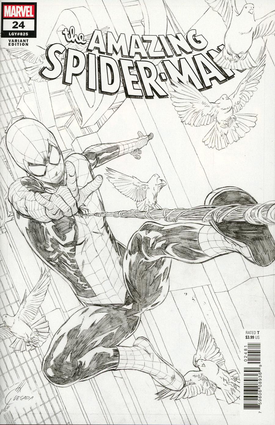 Amazing Spider-Man Vol 5 #24 Cover E Incentive Joe Quesada Sketch Cover
