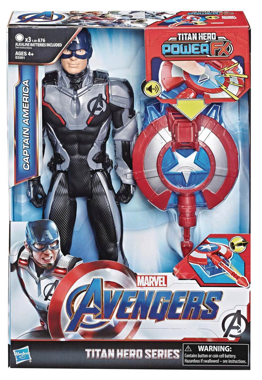 Avengers Endgame 12-Inch Titan Hero Power FX Captain America Version 2 Action Figure