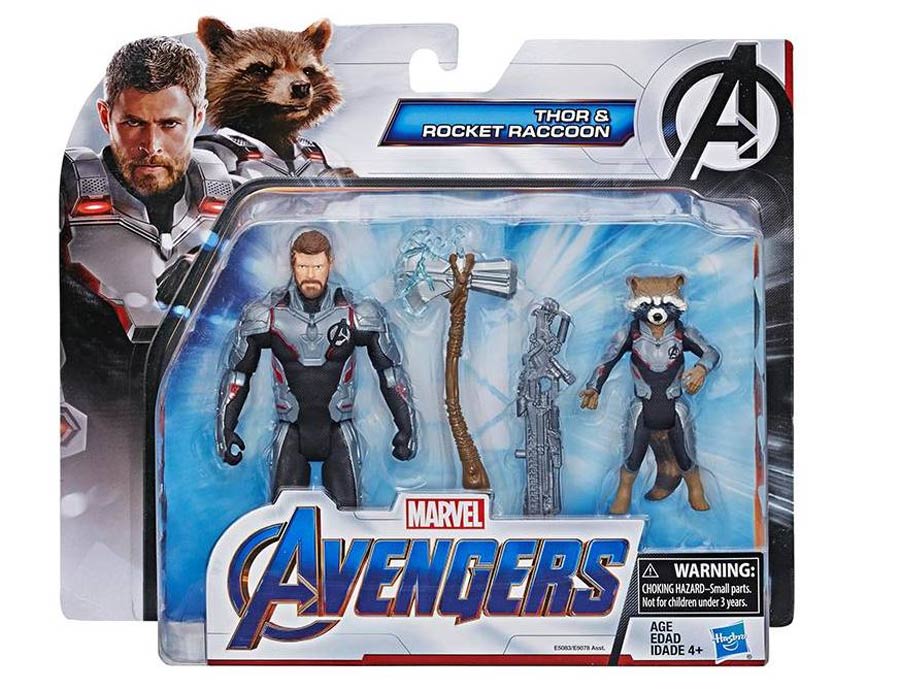 Avengers Endgame 6-Inch Action Figure Team Pack - Thor & Rocket Raccoon