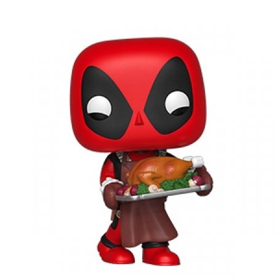 POP Marvel Holiday Deadpool Vinyl Bobble Head