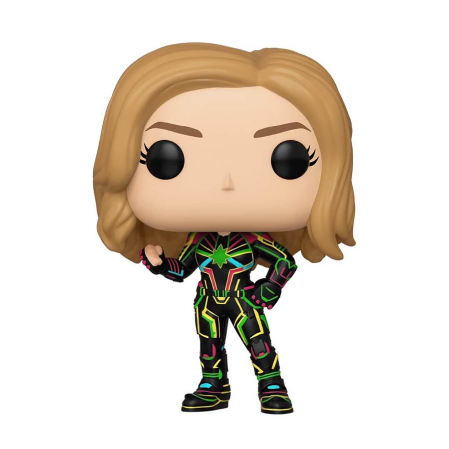 POP Marvel Captain Marvel With Neon Suit Vinyl Bobble Head