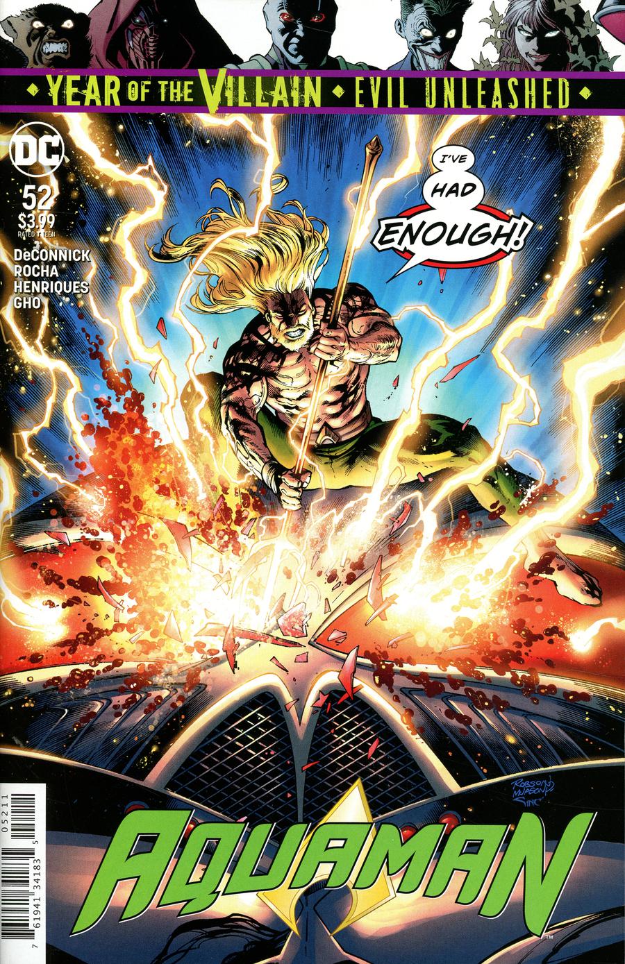 Aquaman Vol 6 #52 Cover A Regular Robson Rocha & Jason Paz Cover (Year Of The Villain Evil Unleashed Tie-In)