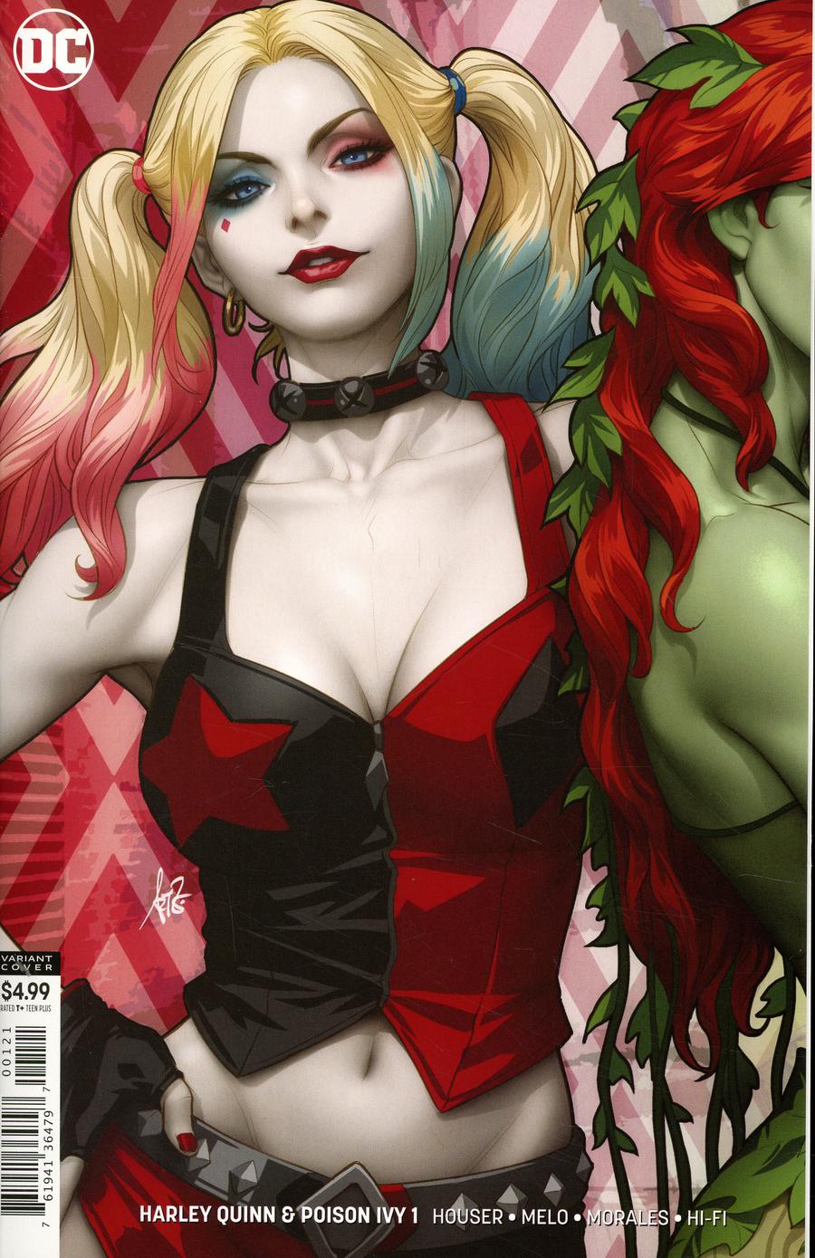Harley Quinn And Poison Ivy #1 Cover B Variant Stanley Artgerm Lau Harley Quinn Card Stock Cover