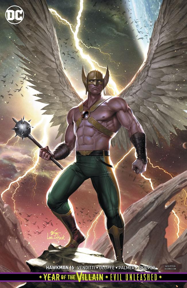 Hawkman Vol 5 #16 Cover B Variant Inhyuk Lee Cover (Year Of The Villain Evil Unleashed Tie-In)