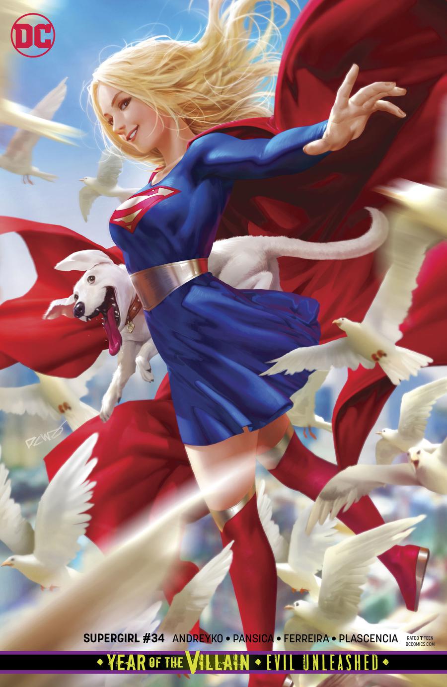 Supergirl Vol 7 #34 Cover B Variant Derrick Chew Card Stock Cover (Year Of The Villain Evil Unleashed Tie-In)