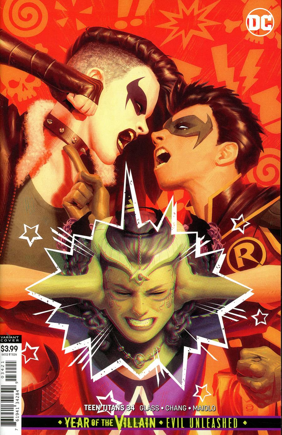 Teen Titans Vol 6 #34 Cover B Variant Alex Garner Cover (Year Of The Villain Evil Unleashed Tie-In)