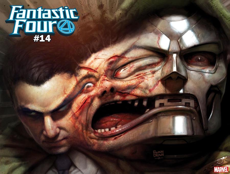 Fantastic Four Vol 6 #14 Cover F Variant Ryan Brown Doctor Doom Immortal Wraparound Cover