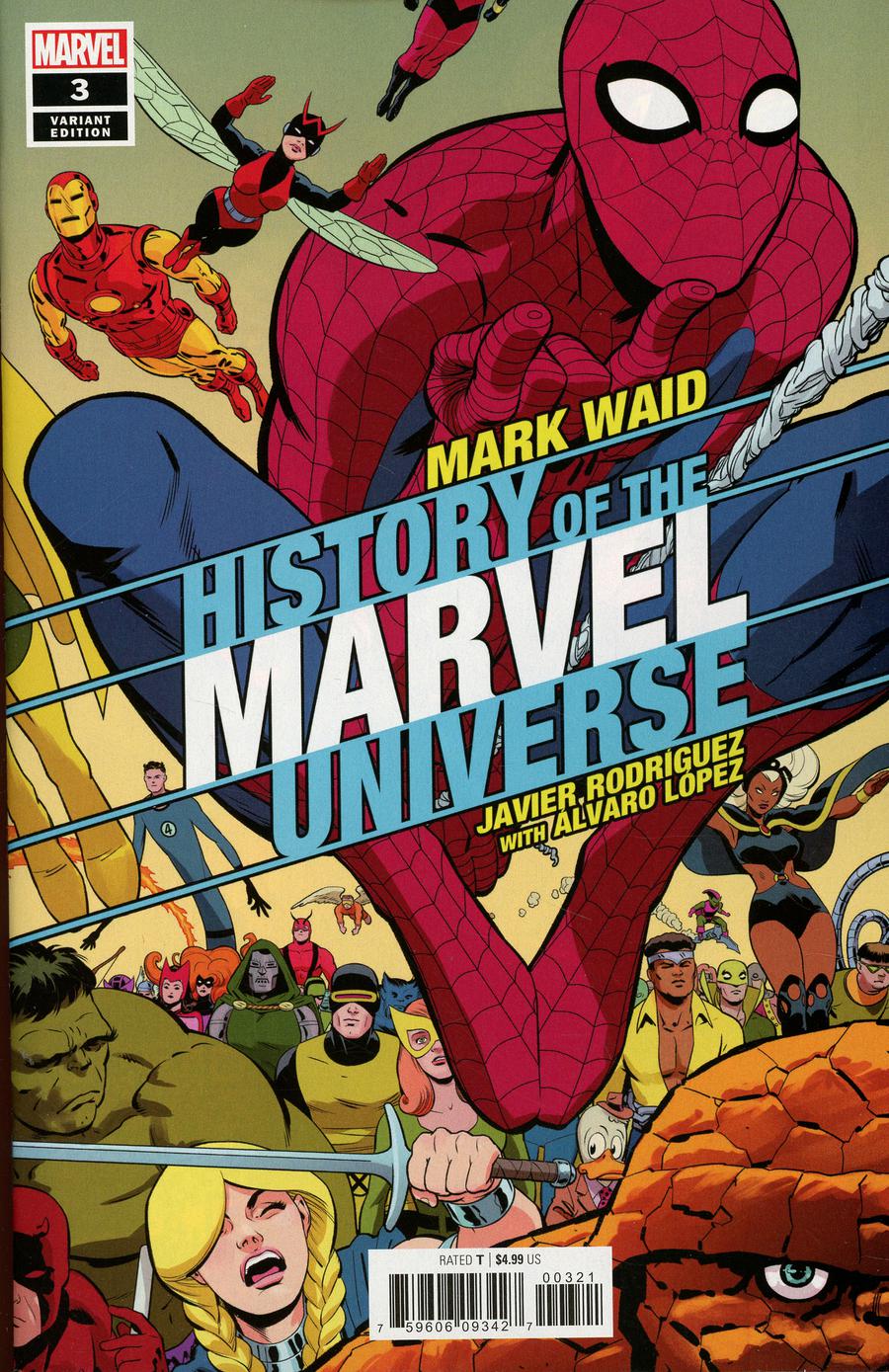 History Of The Marvel Universe #3 Cover B Variant Javier Rodriguez Cover
