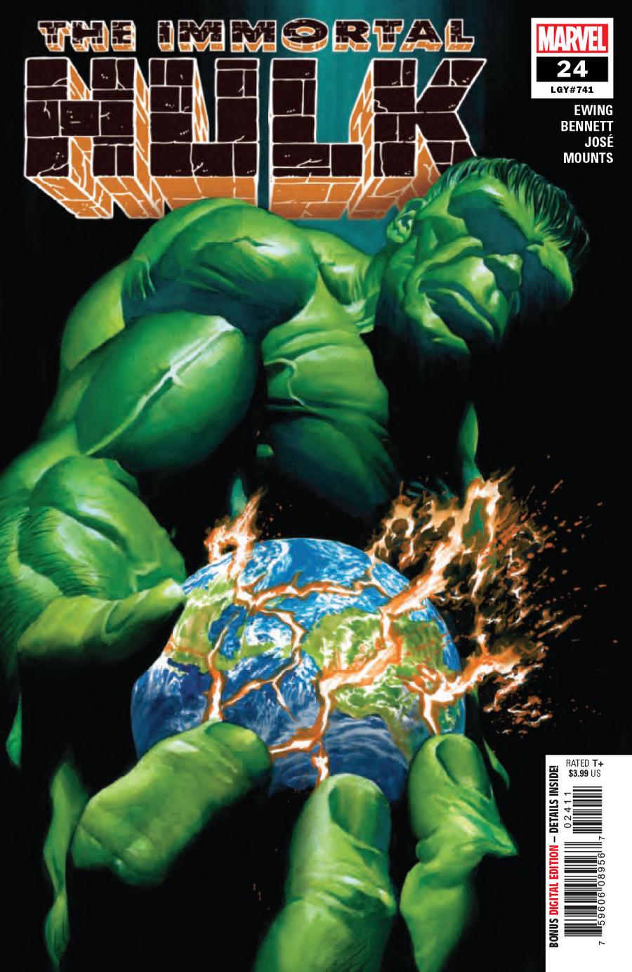 Immortal Hulk #24 Cover A 1st Ptg Regular Alex Ross Cover