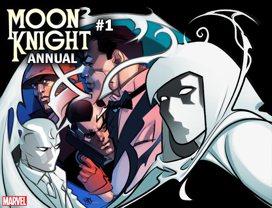 Moon Knight Vol 8 Annual #1 Cover B Variant Pasqual Ferry Immortal Wraparound Cover (Acts Of Evil Tie-In)
