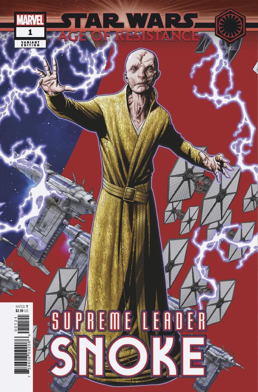 Star Wars Age Of Resistance Supreme Leader Snoke #1 Cover B Variant Mike McKone Puzzle Piece Cover