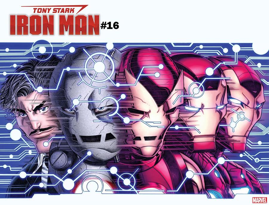 Tony Stark Iron Man #16 Cover B Variant Nick Bradshaw Immortal Wraparound Cover