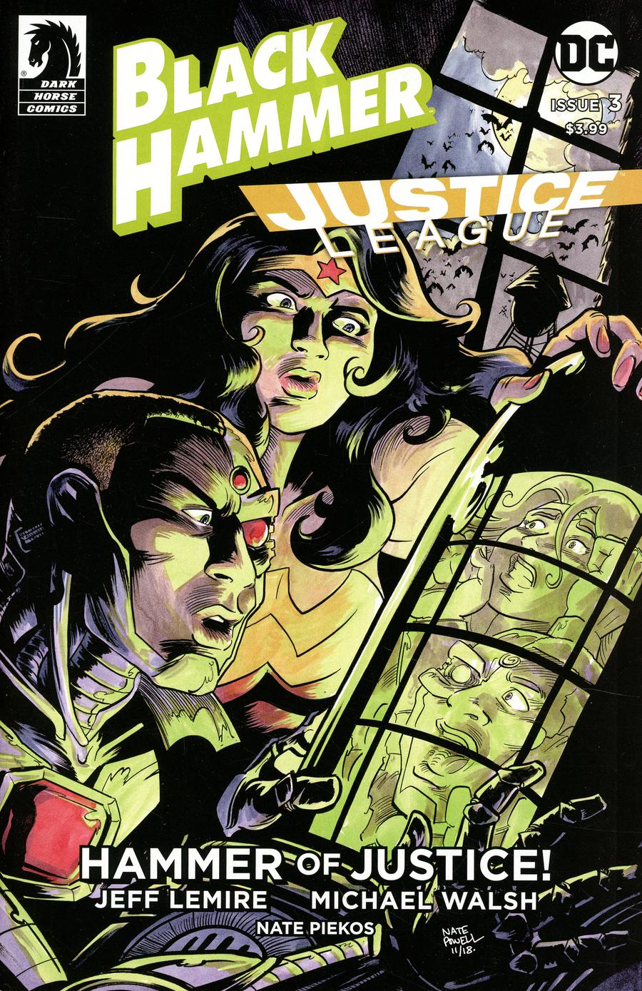 Black Hammer Justice League Hammer Of Justice #3 Cover B Variant Nate Powell Cover