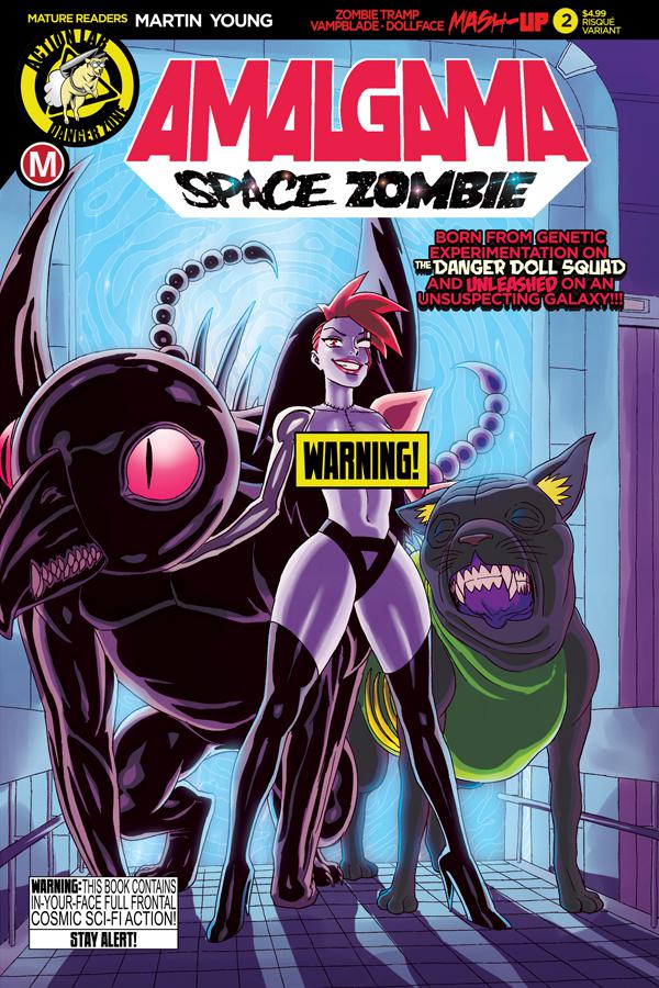 Amalgama Space Zombie #2 Cover B Variant Winston Young Risque Cover