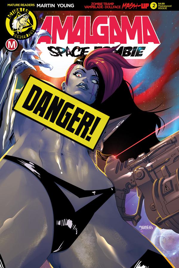 Amalgama Space Zombie #2 Cover D Variant Mastajwood Risque Cover