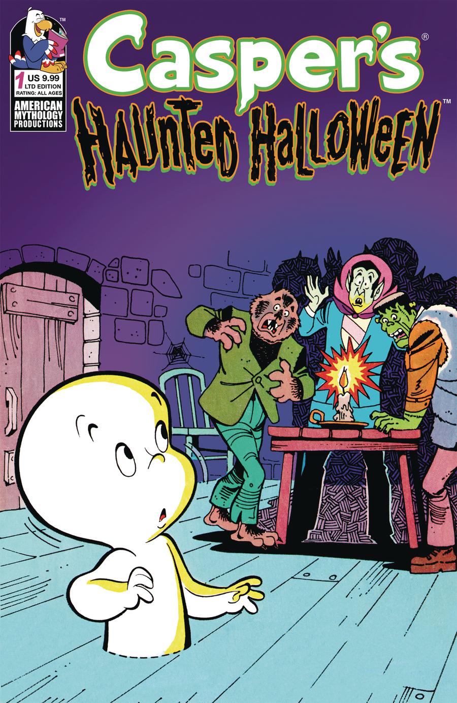 Caspers Haunted Halloween #1 Cover B Limited Edition Retro Animation Variant Cover