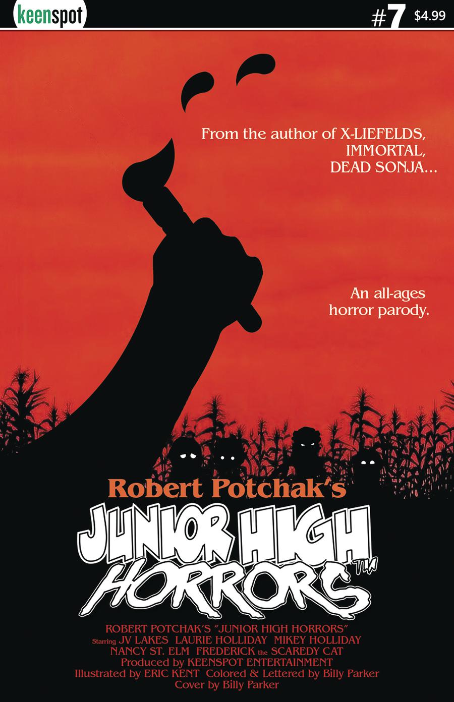 Junior High Horrors #7 Cover B Variant Children Of The Corn Parody Cover