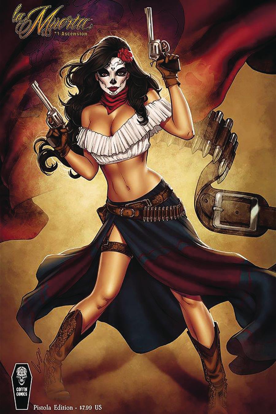 La Muerta Ascension One Shot Cover B Variant Elias Chatzoudis Pistola Cover