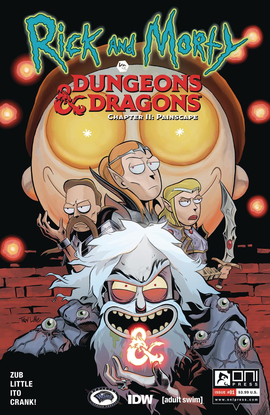 Rick And Morty vs Dungeons & Dragons Chapter II Painscape #1 Cover A Regular Leonardo Ito Cover
