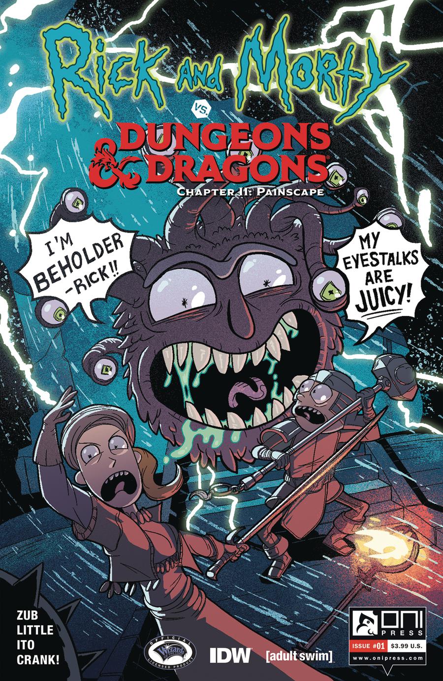 Rick And Morty vs Dungeons & Dragons Chapter II Painscape #1 Cover B Variant Jim Zub Cover